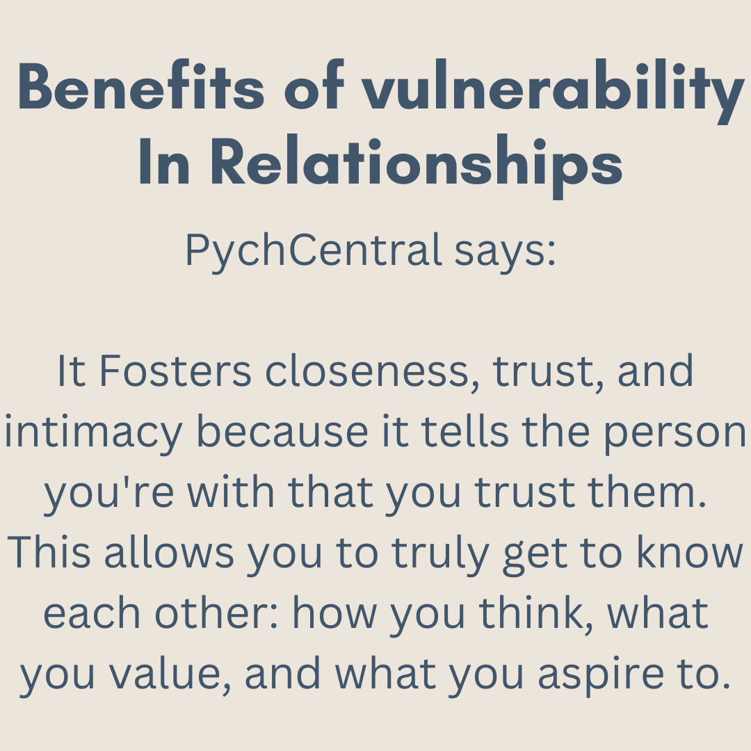 benefits of being vulnerable being more vulnerable