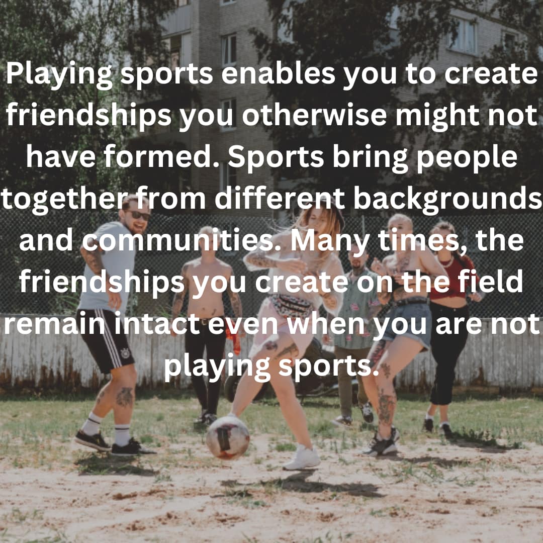make friends playing sports make friends playing sports