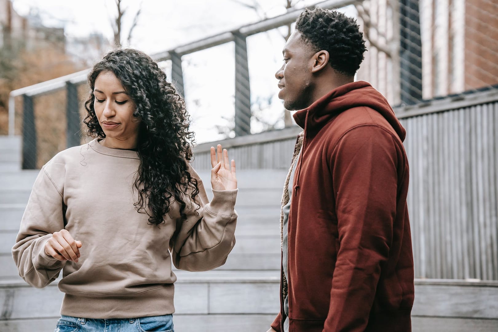 tell your partner you don't want to talk