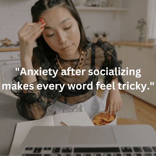 overthinking social interactions