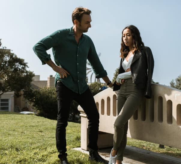 she acts different around me she acts different around me