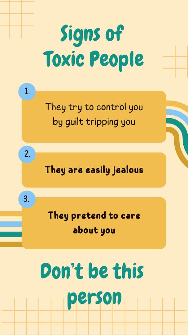 signs of toxic people
