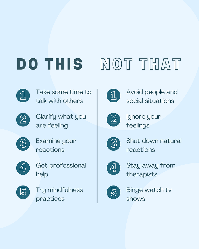 what to do if feeling shitty