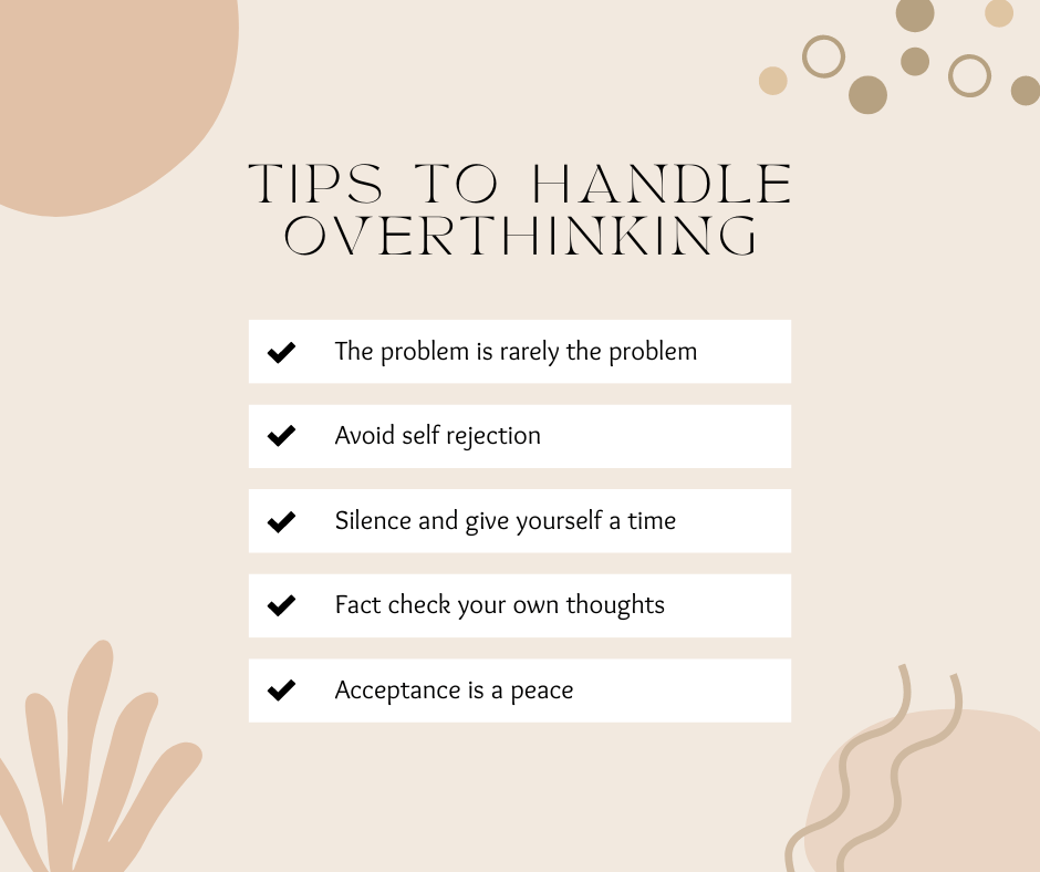 Minimal Overthinking Checklist stop overthinking
