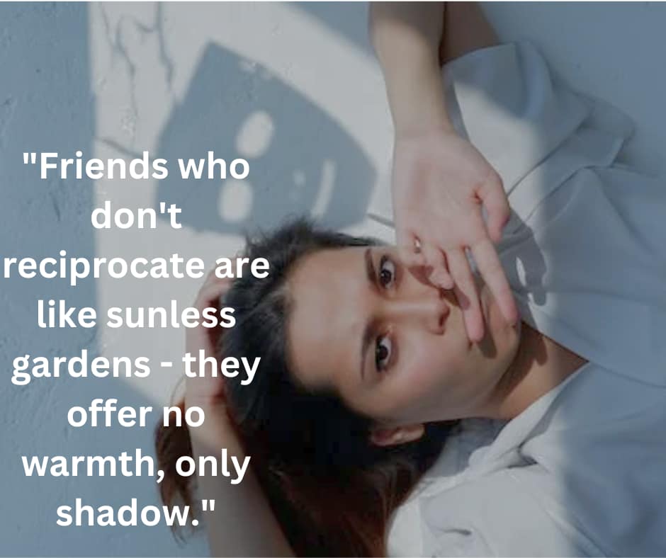 One-Sided Friendships don't reciprocate