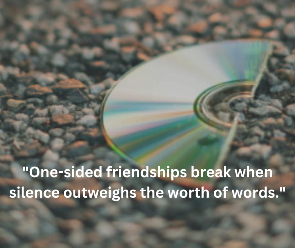 breaking point of One-Sided Friendships