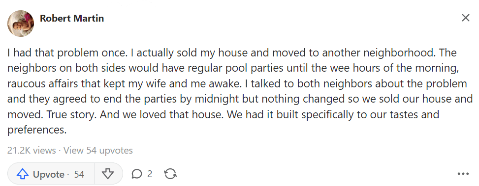 my neighbors suck my neighbors suck and are loud